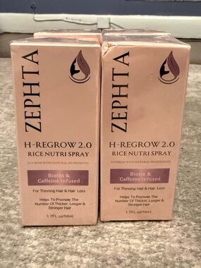 ZEPHTA H-Regrow 2.0 Rice Nutri Spray. 4 Pack! 1.7 oz each. Thinning & Hair Loss.